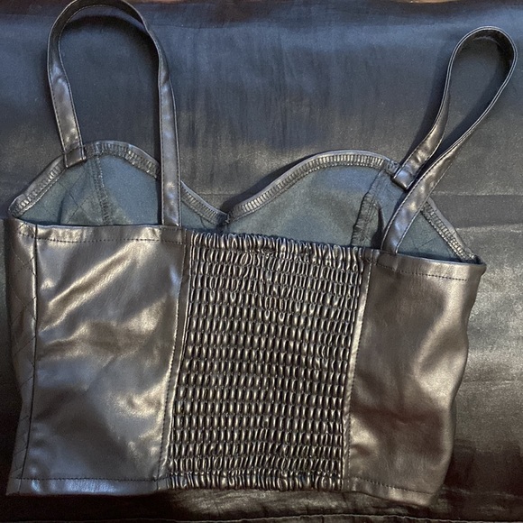 Forever 21, size medium, leather top - Picture 2 of 2